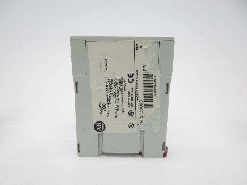 ALLEN BRADLEY 700-FS-101JU23 SER. B 24-240VAC 0.15-3S NSNP