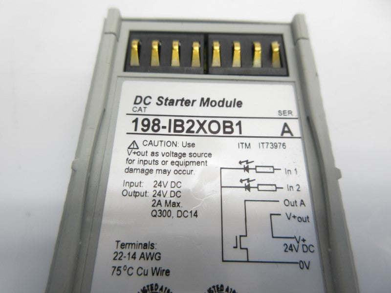 ALLEN BRADLEY 198-IB2XOB1 SER. A 24VDC NSNP