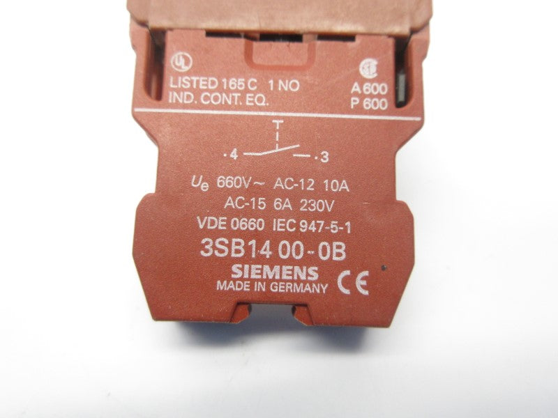 SIEMENS 3SB1400-0B 230V 6A (AS PICTURED) NSNP