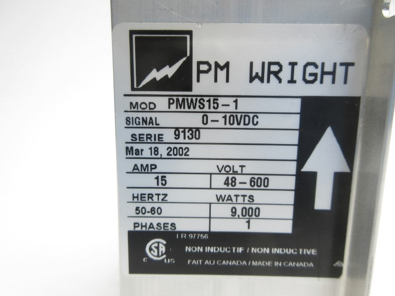 PM WRIGHT PMWS15-1 48-600V 15A NSNP