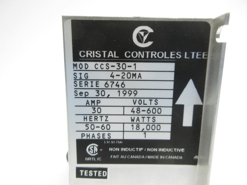 CRISTAL CONTROLES CCS-30-1 48-600V 30A NSNP