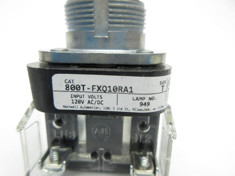 ALLEN BRADLEY 800T-FXQ10RA1 SER. T 120VAC (AS PICTURED) NSNP