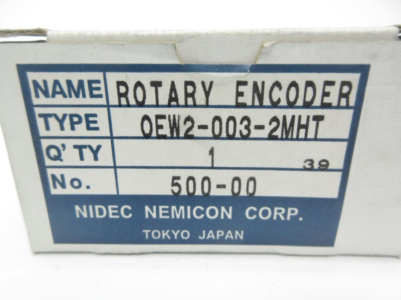 NIDEC NEMICON OEW2-003-2MHT 500-00 10.8-26.4V NSMP