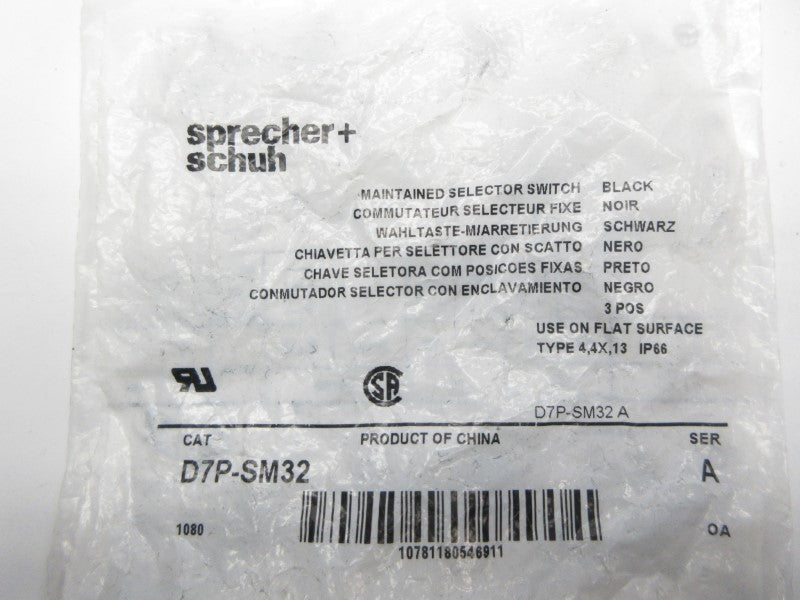 SPRECHER+SCHUH D7P-SM32 SER. A NSMP