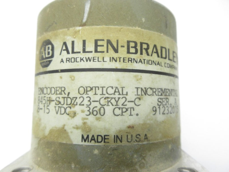 ALLEN BRADLEY 845H-SJDZ23-CKY2-C SER. A 8-15VDC UNMP