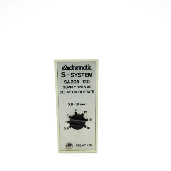 ELECTROMATIC SA205120 120VAC 0.8-18S UNMP