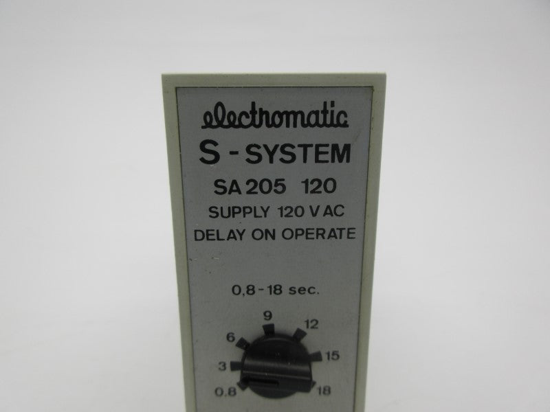 ELECTROMATIC SA205120 120VAC 0.8-18S UNMP
