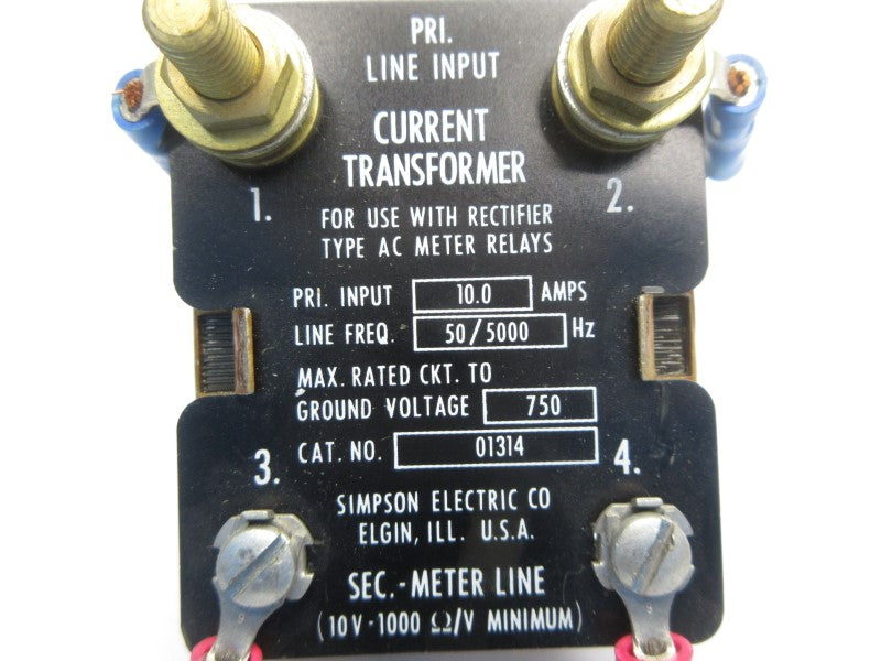 SIMPSON ELECTRIC 01314 750V 10.0A UNMP