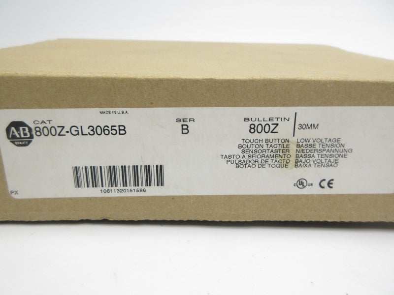 ALLEN BRADLEY 800Z-GL3065B SER. B 250VAC 3A (BR/WH) NSMP