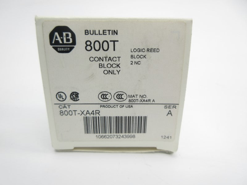 ALLEN BRADLEY 800T-XA4R SER. A (WH) NSMP
