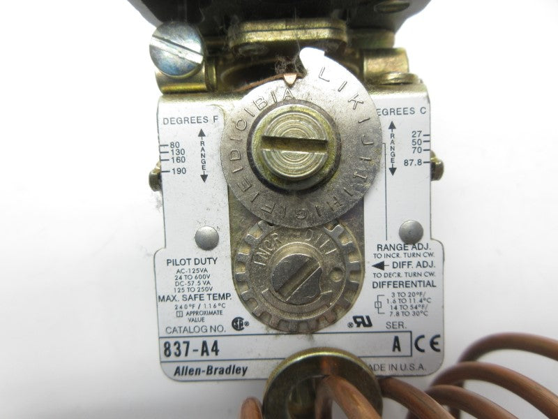 ALLEN BRADLEY 837-A4 SER. A 24-600VAC (AS PICTURED) NSNP