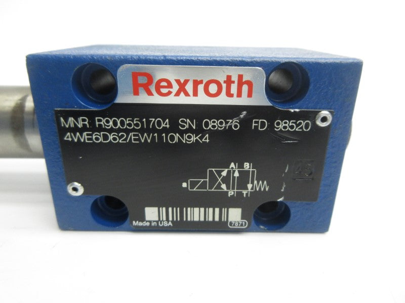 REXROTH 4WE6D62/EW110N9K4 R900551704 (AS PICTURED) NSNP