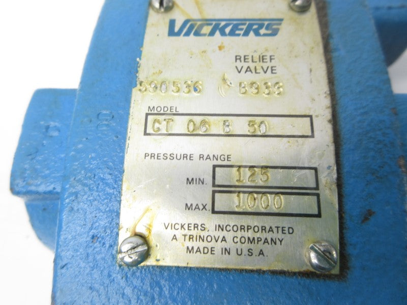VICKERS CT06B50 590536 1000PSI NSNP