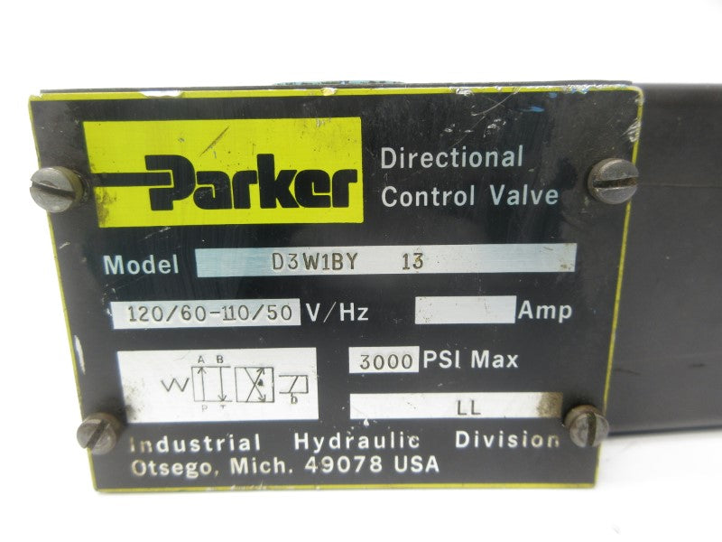PARKER D3W1BY13 110-120V 3000PSI UNMP