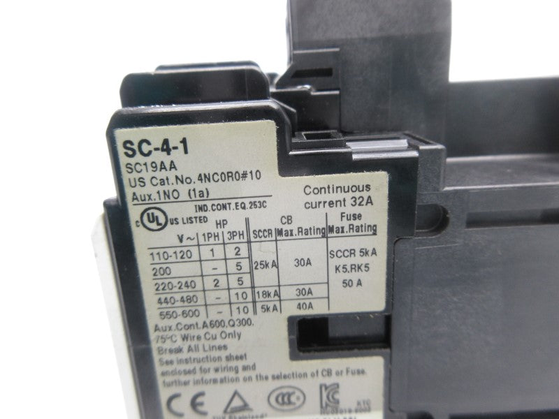 FUJI ELECTRIC 4NC0R0110 SC-4-1 100-110/110-120V (AS PICTURED) NSNP