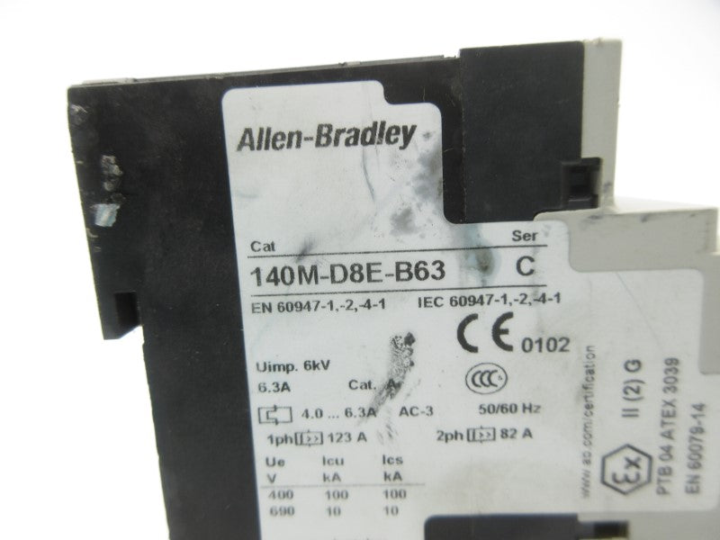 ALLEN BRADLEY 140M-D8E-B63 SER. C 4.0-6.3A NSNP