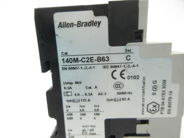 ALLEN BRADLEY 140M-C2E-B63 SER. C 4.0-6.3A NSNP
