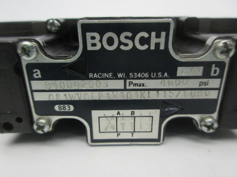 BOSCH 081WV06P1V101KL115/60B0 810092003 110/115V 4600PSI NSNP