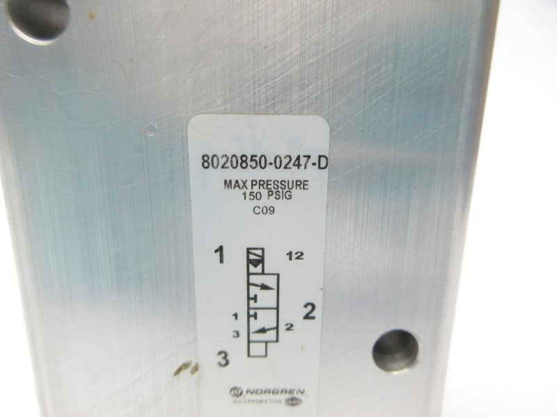 NORGREN 8020850-0247-D 24V 150PSI NSNP