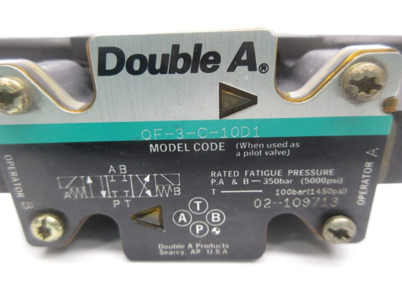 DOUBLE A QF-3-C-10D1 02-109713 110/120V .48/.46A 5000PSI NSNP