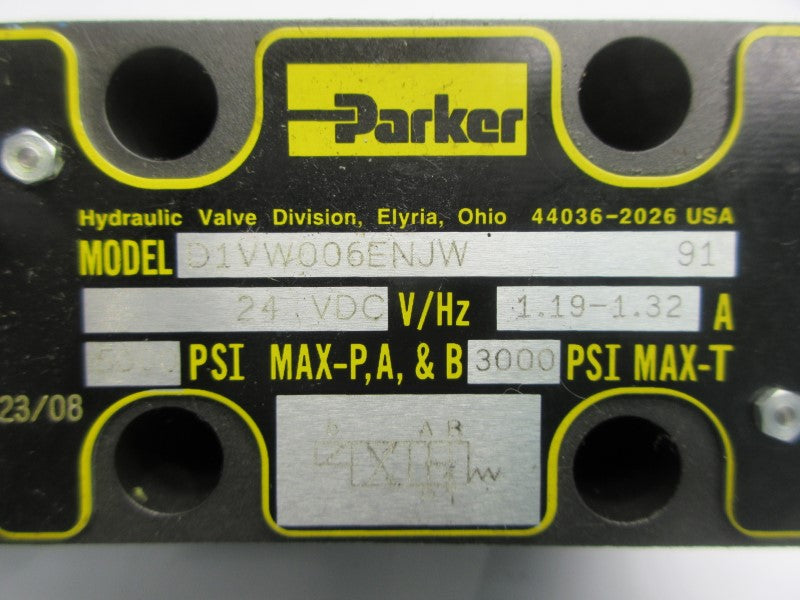 PARKER D1VW006ENJW91 24VDC 1.19-1.32A 5000PSI NSNP