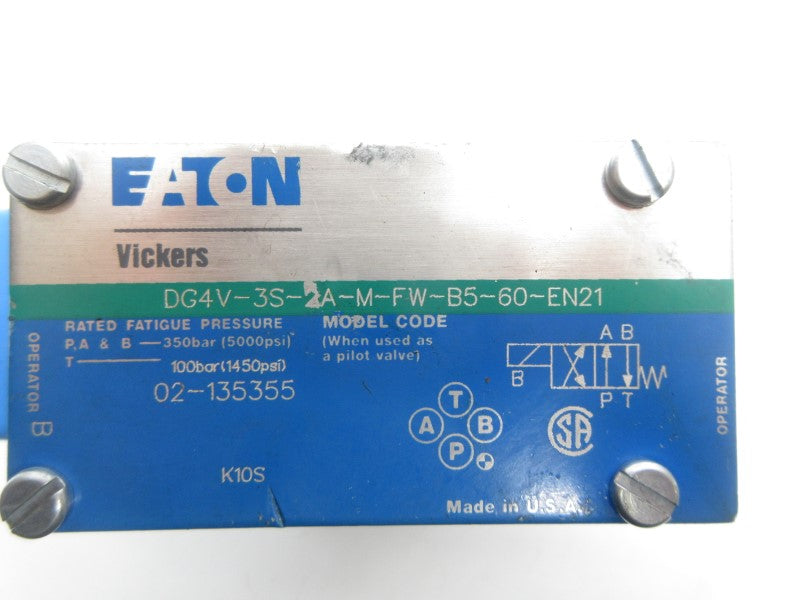 VICKERS DG4V3S2AMFWB560EN21 02-135355 110/120V .48/.46A 5000PSI NSNP