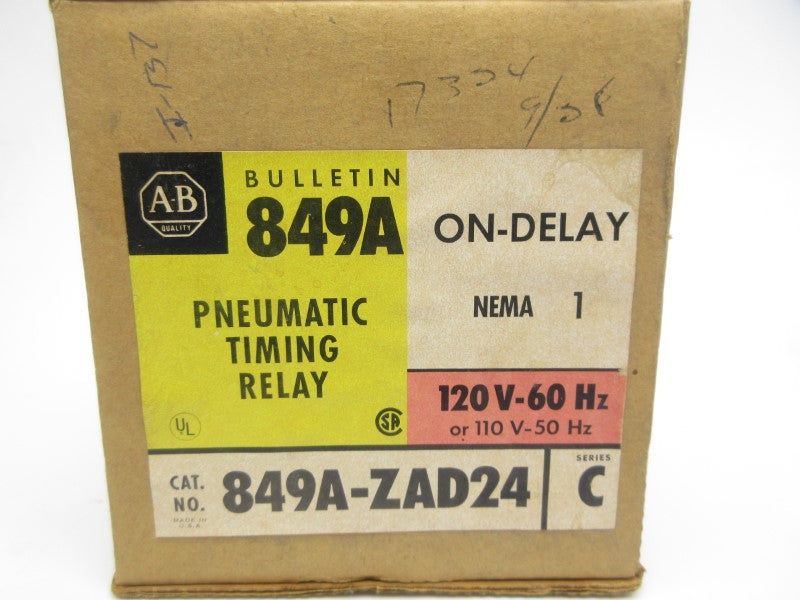 ALLEN BRADLEY 849A-ZAD24 SER. C 110/120V 60A (BR/YL) NSMP