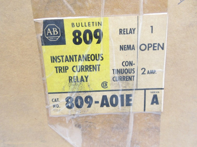 ALLEN BRADLEY 809-A01E SER. A 2A (BR/YL) NSMP