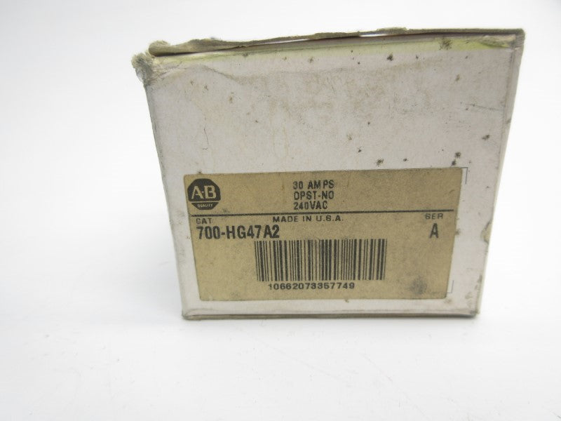 ALLEN BRADLEY 700-HG47A2 SER. A 240VAC (BK/YL) NSMP