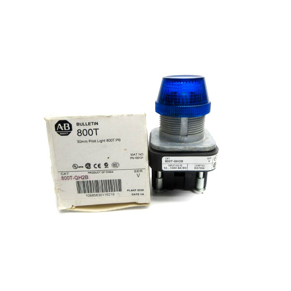 ALLEN BRADLEY 800T-QH2B SER. V 12-130VAC (WH) NSMP