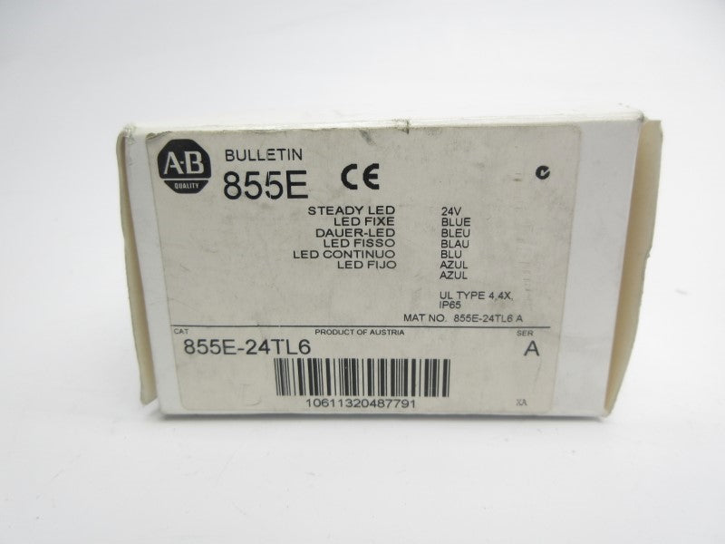 ALLEN BRADLEY 855E-24TL6 SER. A 24VAC/DC (WH) NSMP