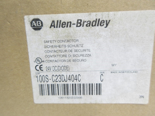 ALLEN BRADLEY 100S-C23DJ404C SER. C 24VDC (BR/WH) NSMP