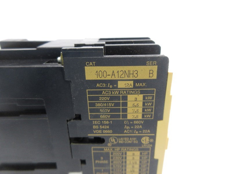 ALLEN BRADLEY 100-A12NH3 SER. B 208V NSNP