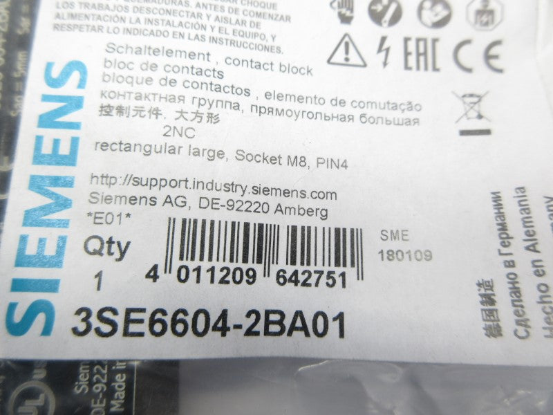 SIEMENS 3SE6604-2BA01 NSMP