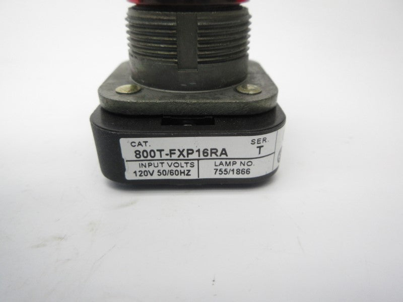ALLEN BRADLEY 800T-FXP16RA SER. T 120V UNMP