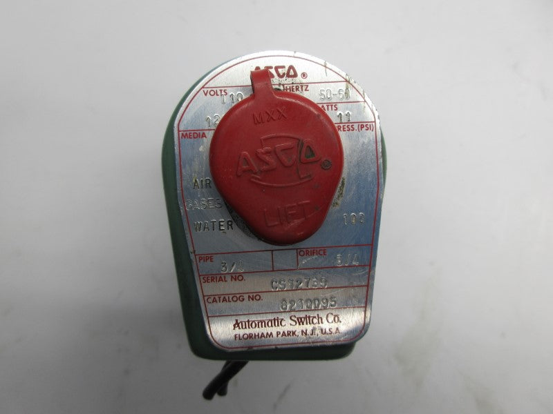 ASCO 8210D95 110/120V 100PSI 3/4" UNMP