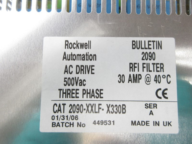 ALLEN BRADLEY 2090-XXLF-X330B SER. A 500VAC 30A UNMP