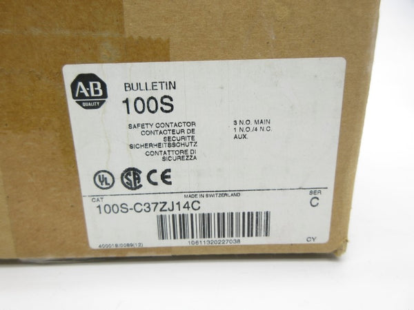 ALLEN BRADLEY 100S-C37ZJ14C SER. C 24VDC (BR/WH) NSMP