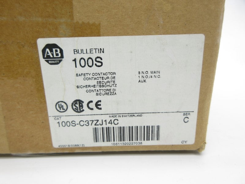 ALLEN BRADLEY 100S-C37ZJ14C SER. C 24VDC (BR/WH) NSMP