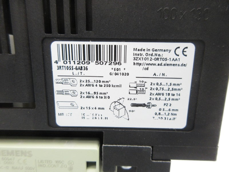 SIEMENS 3RT1055-6AB36 NSNP