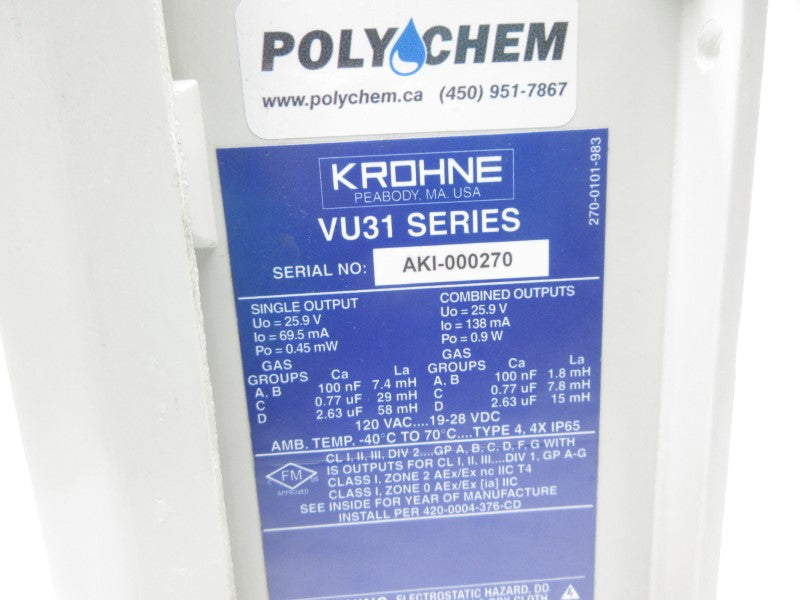 KROHNE VU31 25.9V NSNP