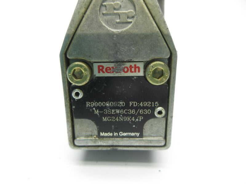 REXROTH M-3SEW6C36/630MG24N9K4/P R900030920 24VDC UNMP