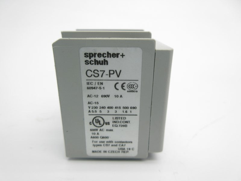 SPRECHER+SCHUH CS7-PV-31 600VAC 10A NSNP