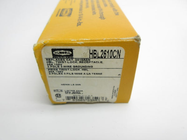 HUBBELL HBL2610CN 125V 30A NSMP