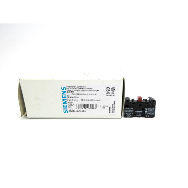 SIEMENS 3SB3400-0C 400VAC 10A (PKG OF 20) NSMP