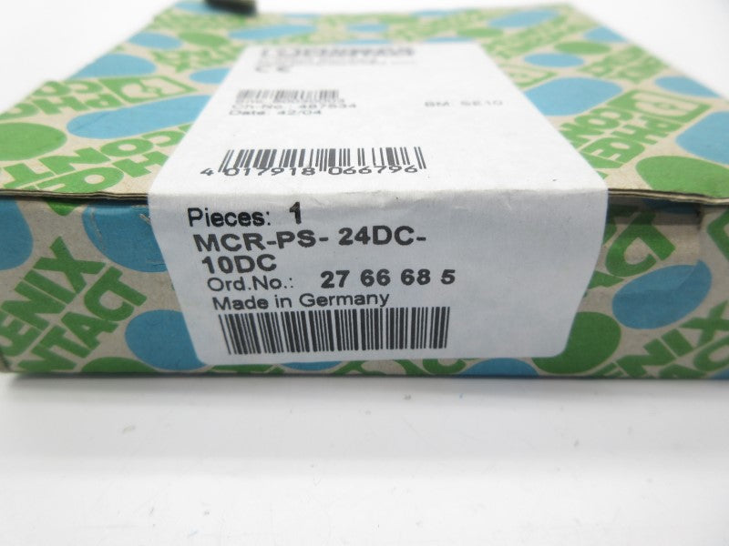 PHOENIX CONTACT MCR-PS-24DC-10DC 2766685 24VDC NSFS