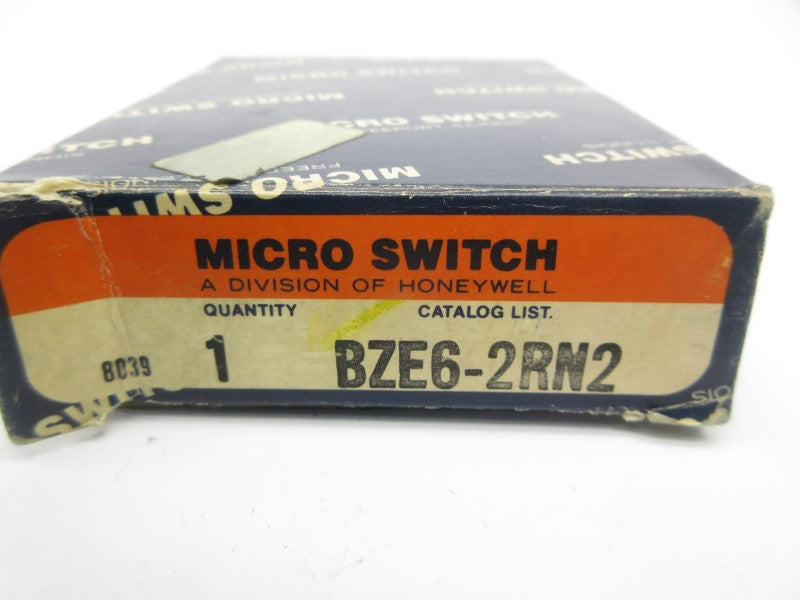 MICRO SWITCH BZE6-2RN2 600VAC 2A (GREY) NSMP