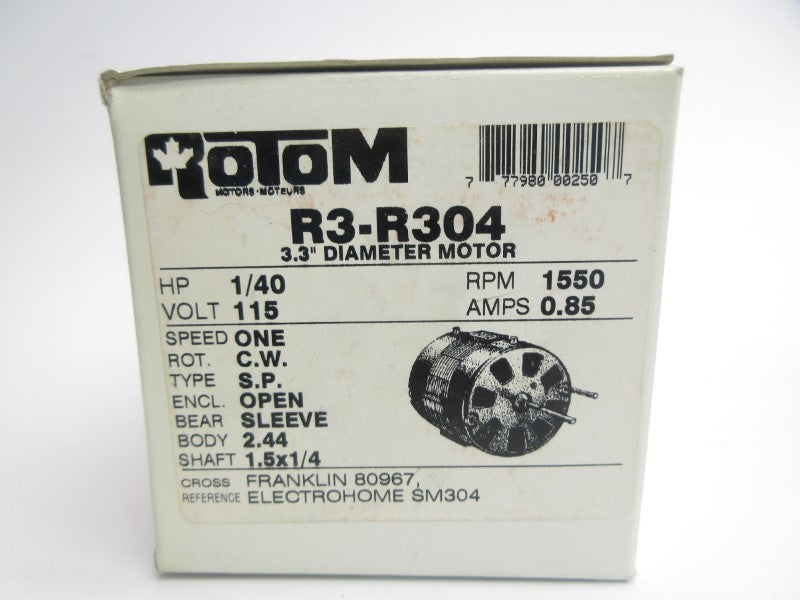 ROTOM R3-R304 115V 0.85A NSMP