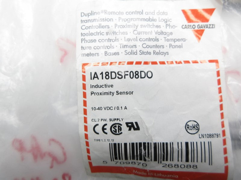 CARLO GAVAZZI IA18DSF08DO 10-40VDC 0.1A NSMP