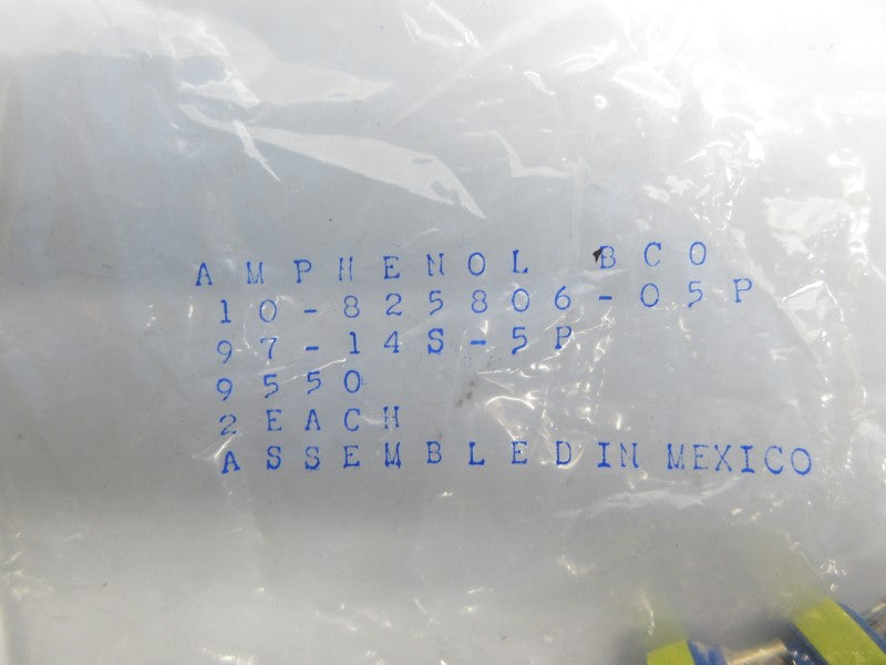 AMPHENOL 97-14S-5P 10-825806-05P (PKG OF 2) NSMP